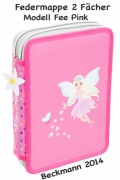 Federmappe, 2 Fächer<br>Fee Pink 14